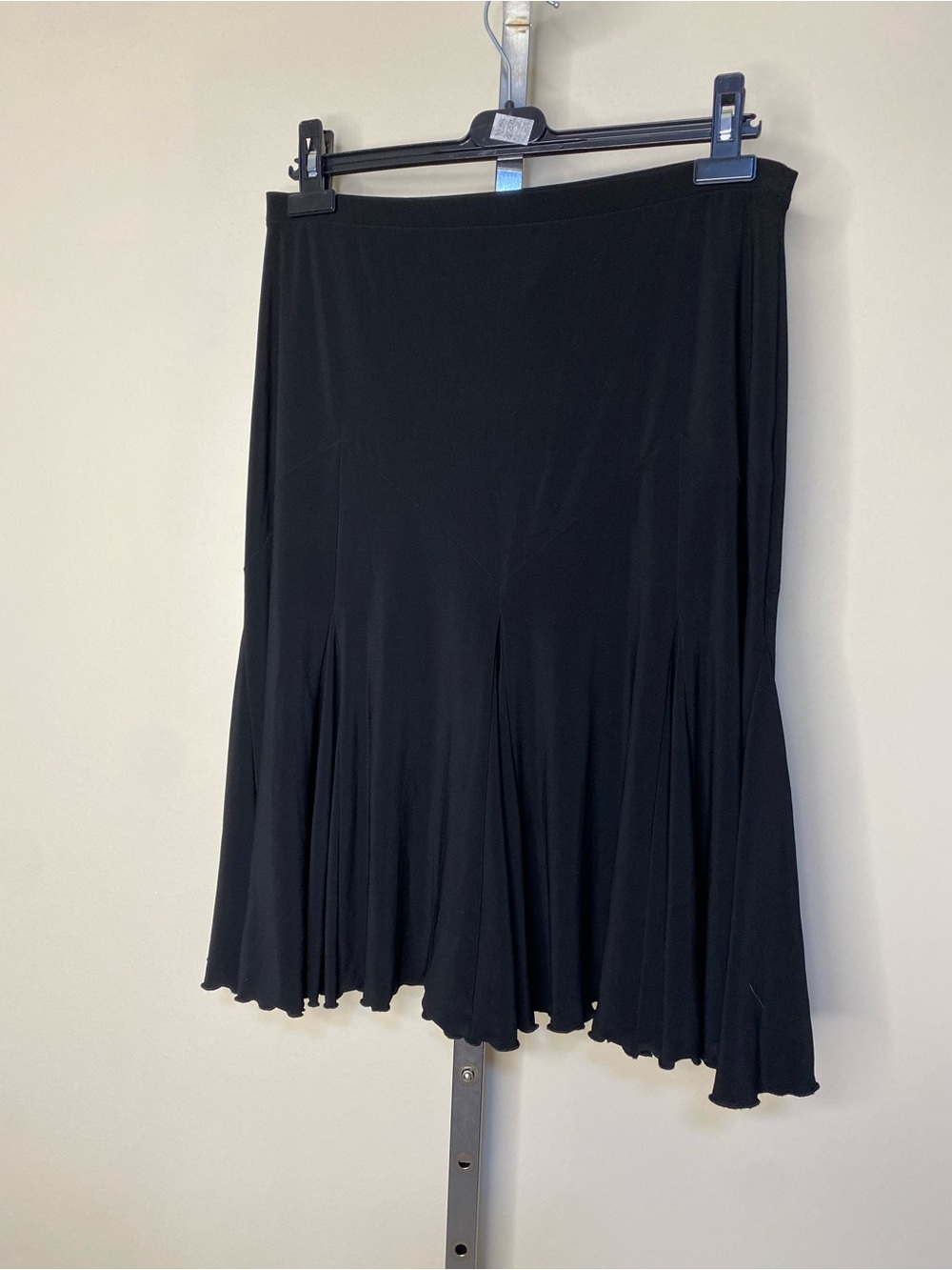 Joseph Ribkoff Black Godet Flare Skirt Size 12 Made in Canada - Picture 3 of 5